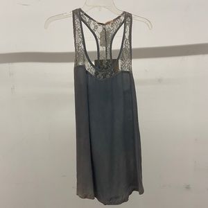 Tank W/ Lace Neckline
